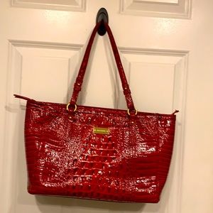 Brahmin Red Patent Leather Purse